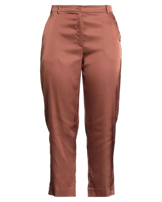 Blugirl Blumarine Red Pants Polyester, Elastane