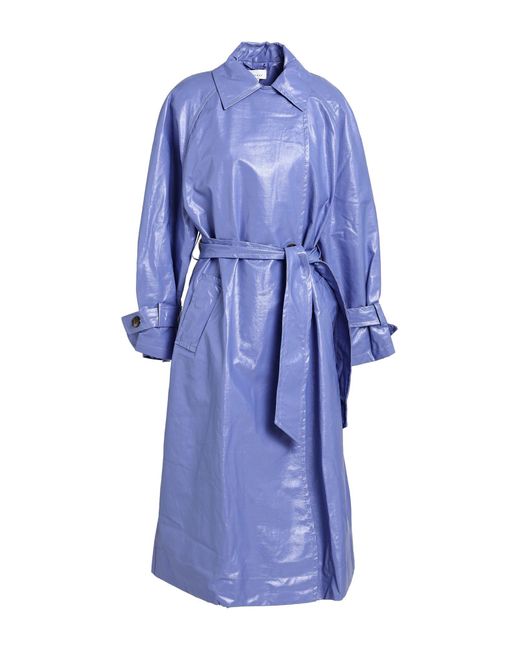 TOPSHOP Blue Overcoat & Trench Coat