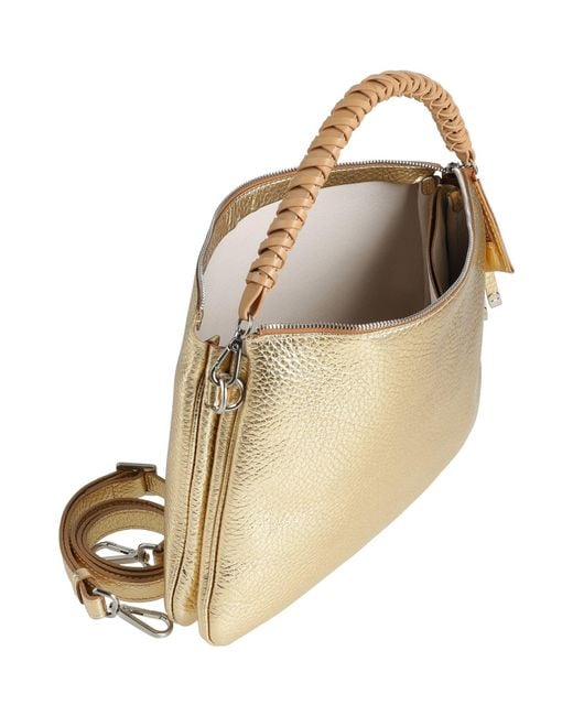 Gianni Chiarini Metallic Handbag Leather