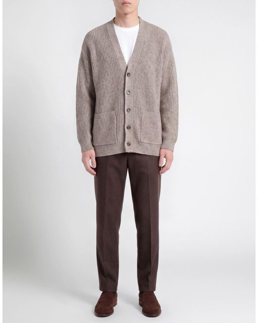 Paolo Pecora Gray Cardigan for men