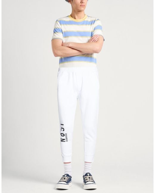 DSquared² White Sweatpants for men