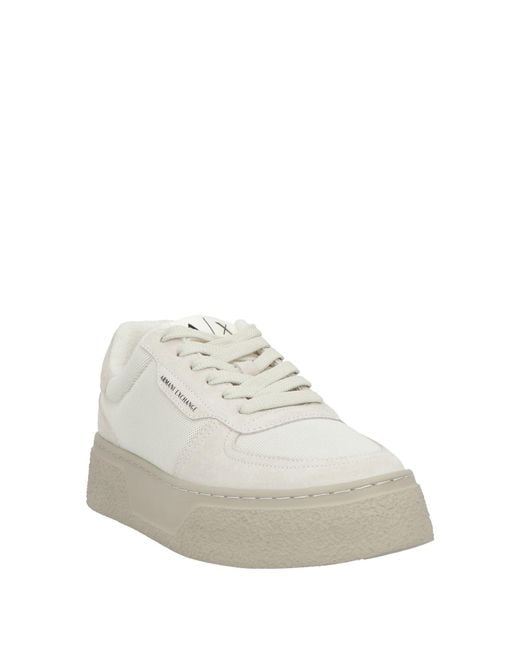 ARMANI EXCHANGE White Trainers for men