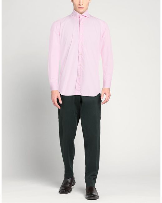 Alea Pink Shirt Cotton for men