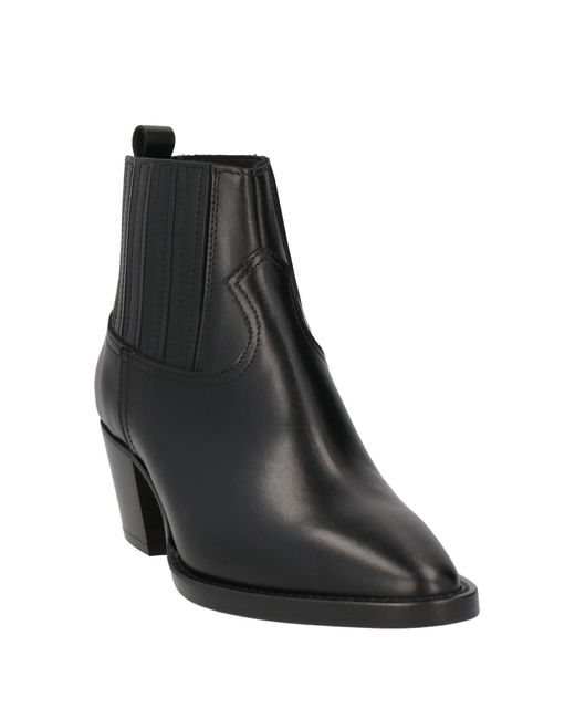 Anna F. Black Ankle Boots