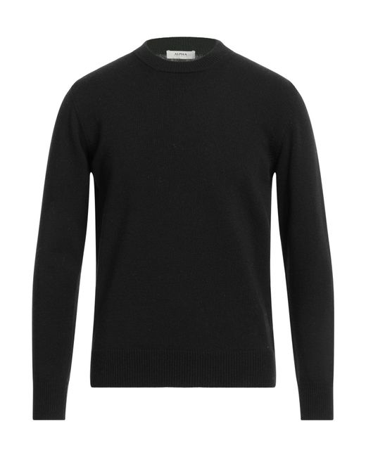 Alpha Studio Black Jumper for men