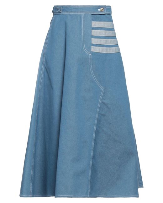 Thom Browne Blue Denim Skirt