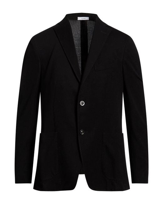 Boglioli Black Blazer Cotton for men
