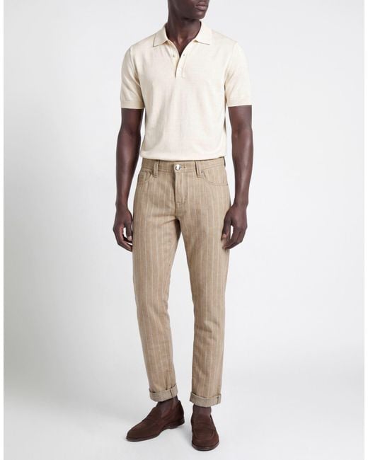 Tramarossa Natural Pants Virgin Wool for men