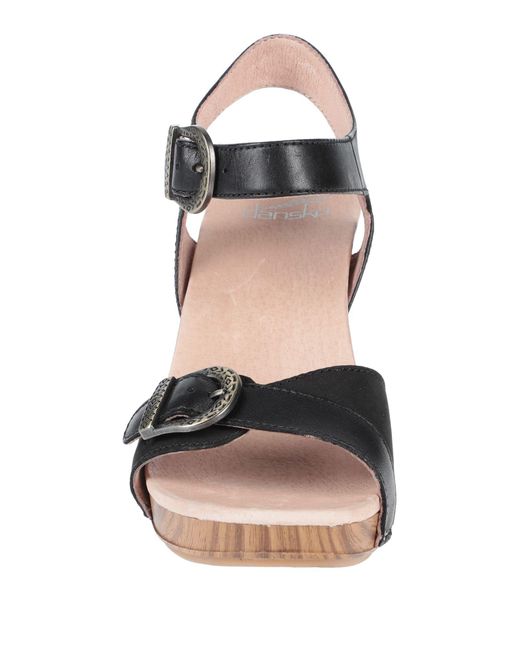 dansko black sandals