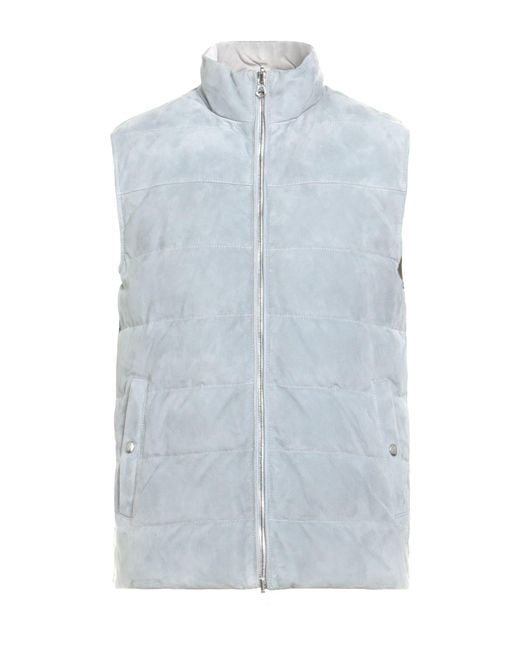 Eleventy Blue Vest Lambskin for men
