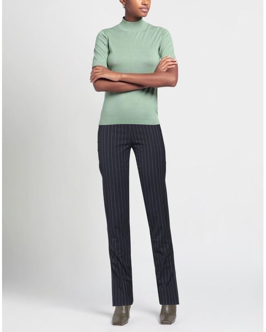 Pierantonio Gaspari Blue Pants Polyester, Wool, Elastane