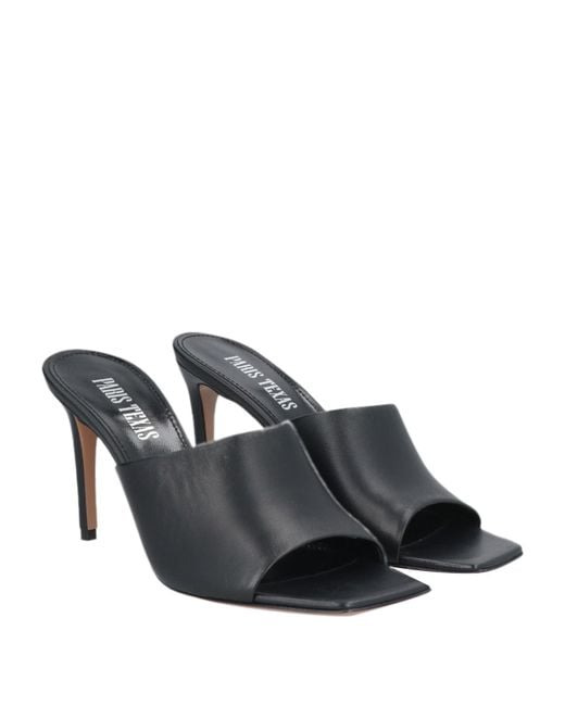 Paris Texas Black Sandals Leather