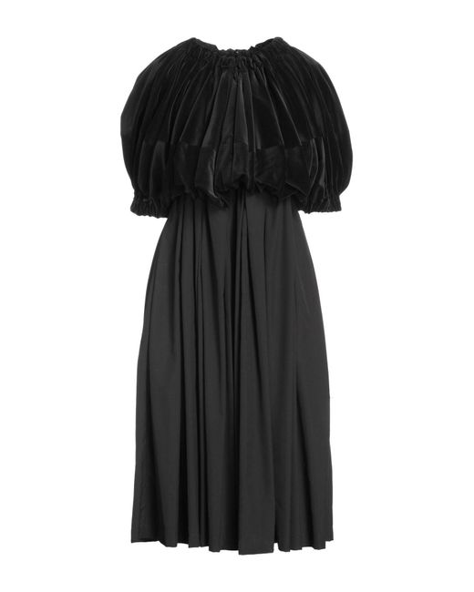 Comme des Garçons Black Midi Dress Cotton, Polyester, Cupro