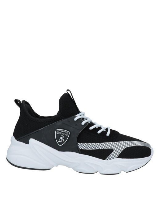 Automobili Lamborghini Black Sneakers for men