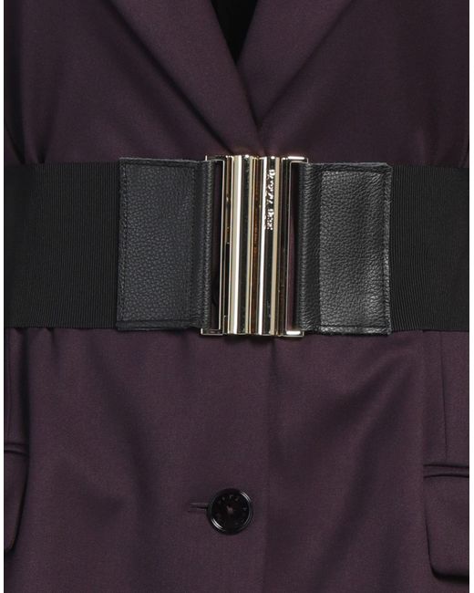 Patrizia Pepe Purple Blazer Polyester, Viscose, Elastane