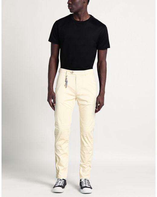 0/zero Construction Natural Cream Pants Cotton, Elastane for men
