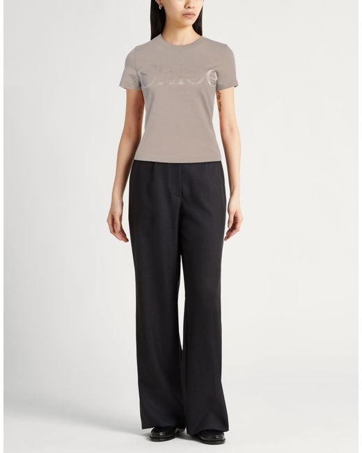Chloé Gray T-Shirt Cotton, Polyester, Elastane
