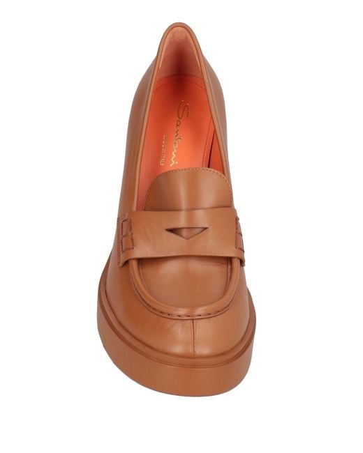 Santoni Brown Loafers