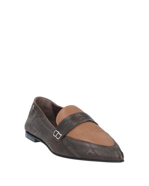 Collection Privée Gray Dark Loafers Leather
