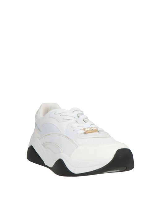 ARMANI EXCHANGE White Sneakers Textile Fibers, Synthetic Material