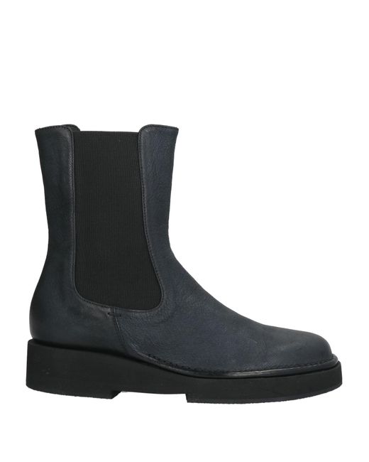 Pantanetti Black Midnight Ankle Boots Leather