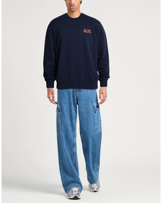 Sun 68 Blue Sweatshirt for men