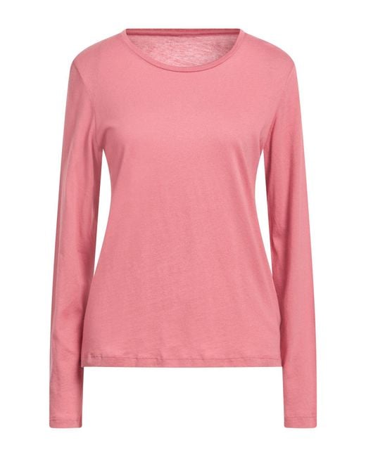 Majestic Filatures Pink T-Shirt Cotton, Cashmere