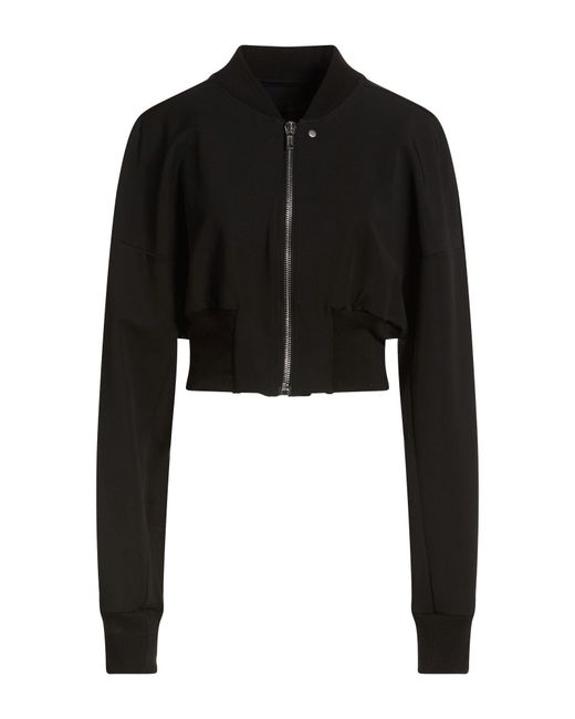 Rick Owens Black Jacket Viscose, Polyamide, Elastane