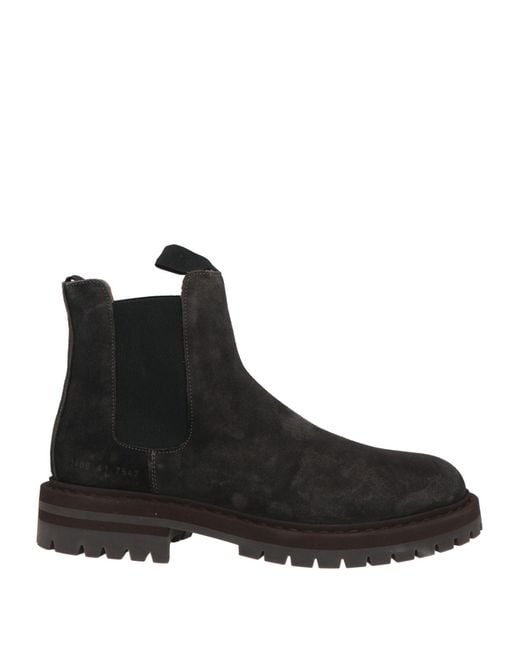 Botines de caña alta Common Projects de hombre de color Black