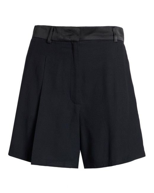 MAX&Co. Blue Shorts & Bermuda Shorts Viscose, Wool, Polyester