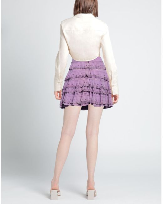 Ermanno Scervino Purple Mini Skirt