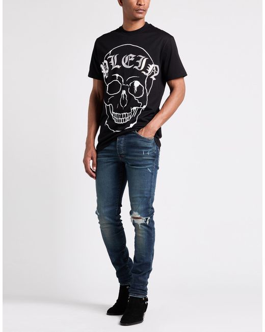 Amiri Blue Jeans Cotton, Elastomultiester, Elastane for men
