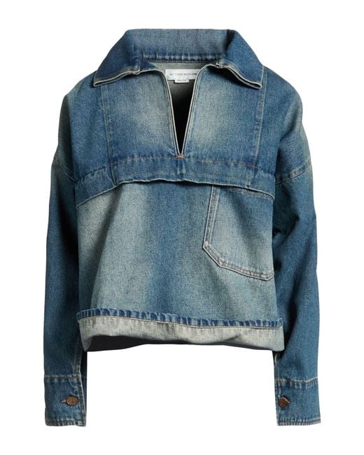 Victoria Beckham Blue Top Organic Cotton