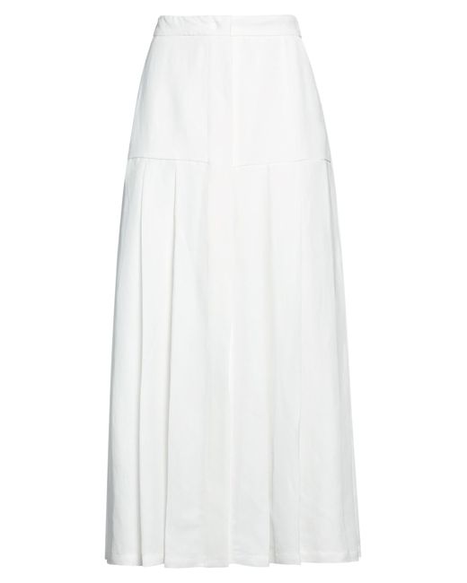 Fabiana Filippi White Maxi Skirt