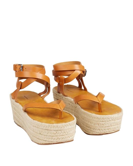 Isabel Marant Natural Tan Espadrilles Calfskin