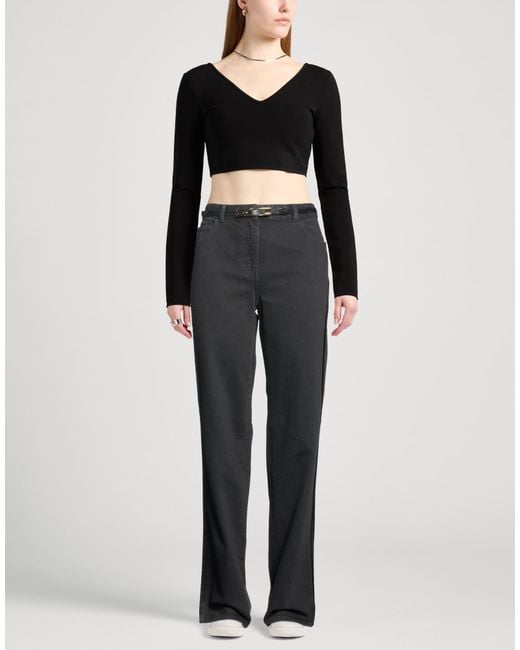 Elisabetta Franchi Gray Jeans Cotton
