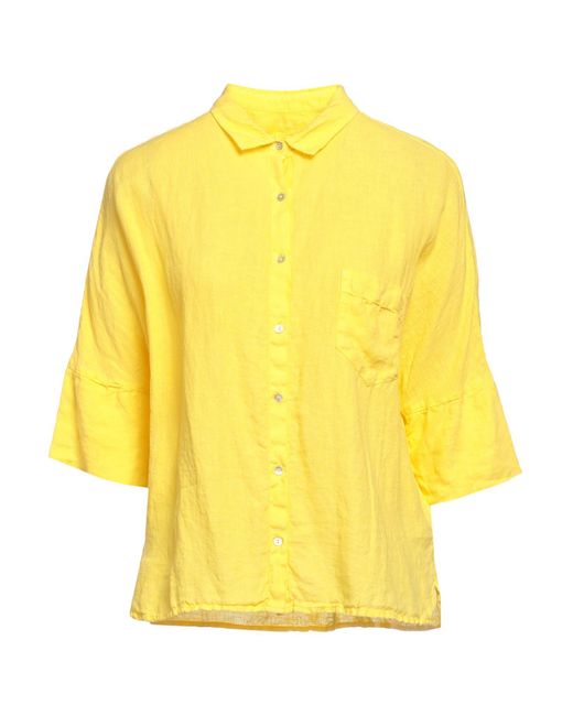 120% Lino Yellow Shirt