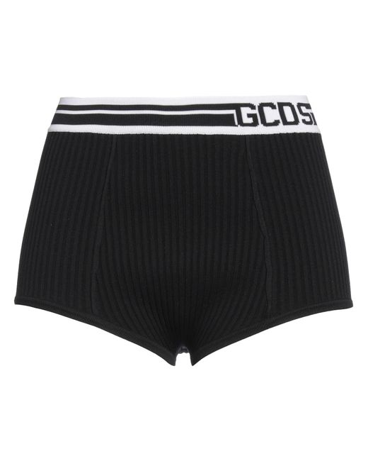 Gcds Black Shorts & Bermuda Shorts Polyamide, Elastane