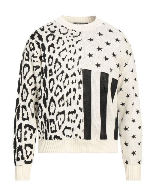 Roberto Cavalli White Sweater for men