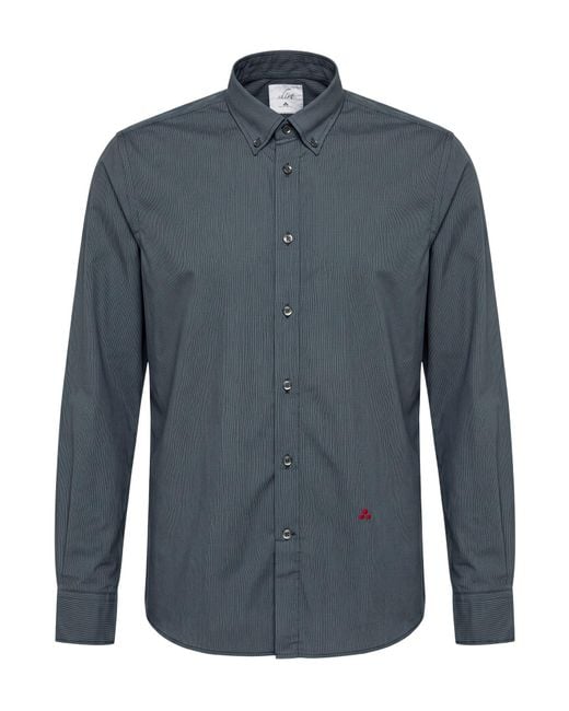 Peuterey Blue Shirt Cotton, Elastane for men