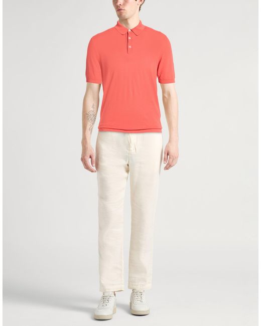 Polo Eleventy de hombre de color Pink