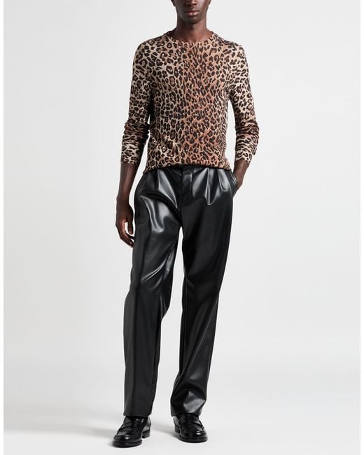 Dolce & Gabbana Black Pants Polyurethane, Polyester for men