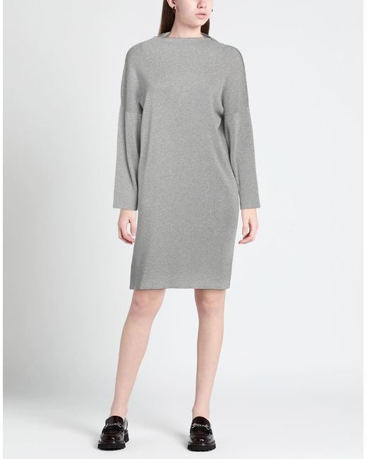 Soallure Gray Mini-Kleid