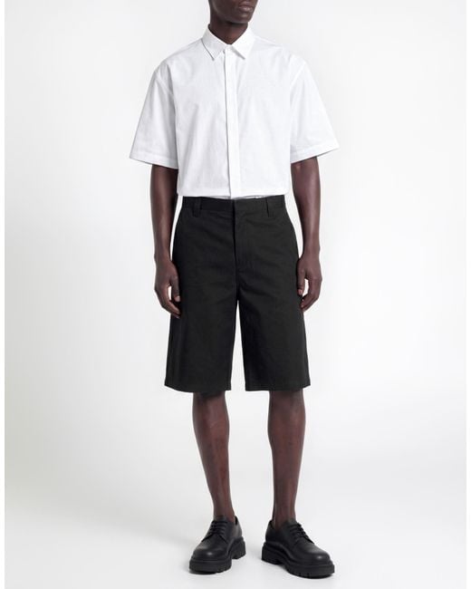 Moschino Black Shorts & Bermuda Shorts Cotton, Polyamide for men