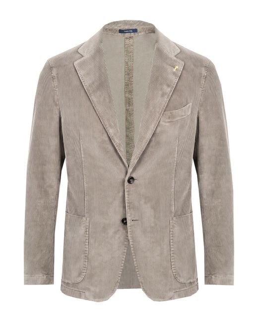 Guarinucci Gray Blazer Cotton, Lyocell, Elastane for men