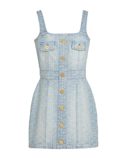 Balmain Blue Mini Dress