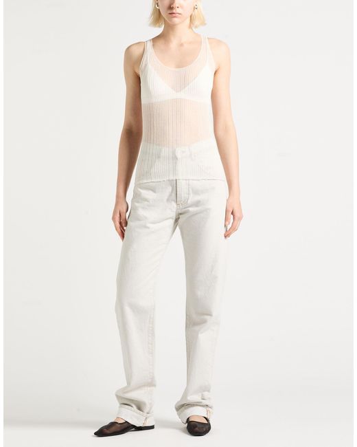 Roberto Collina White Top Cotton, Nylon