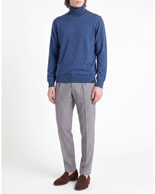 Fay Blue Turtleneck for men