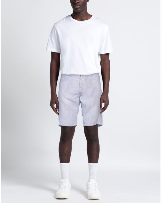 Jacob Coh?n Blue Lilac Shorts & Bermuda Shorts Linen for men