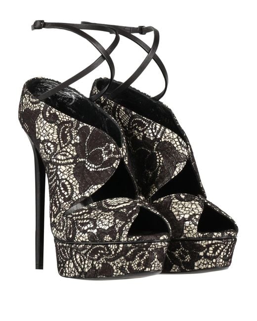 Casadei Metallic Pumps Textile Fibers